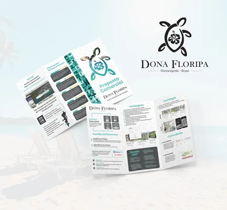 Trifold para pousada