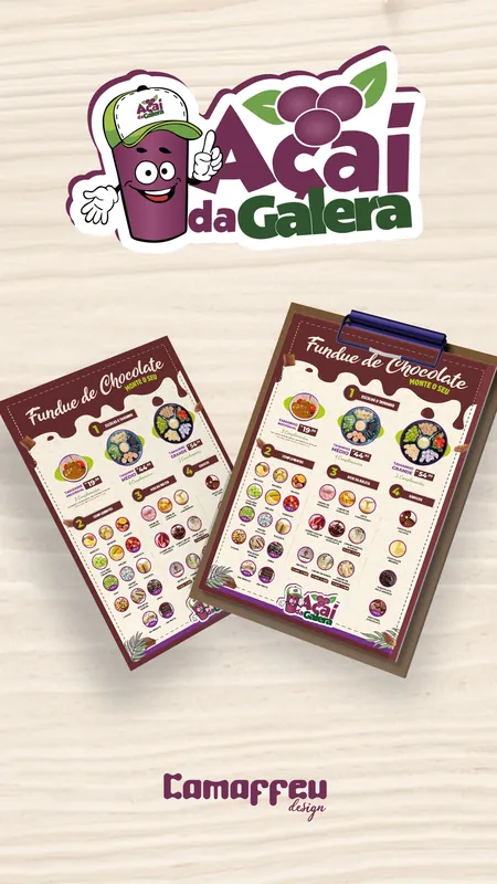 Cardápio para lanchonete